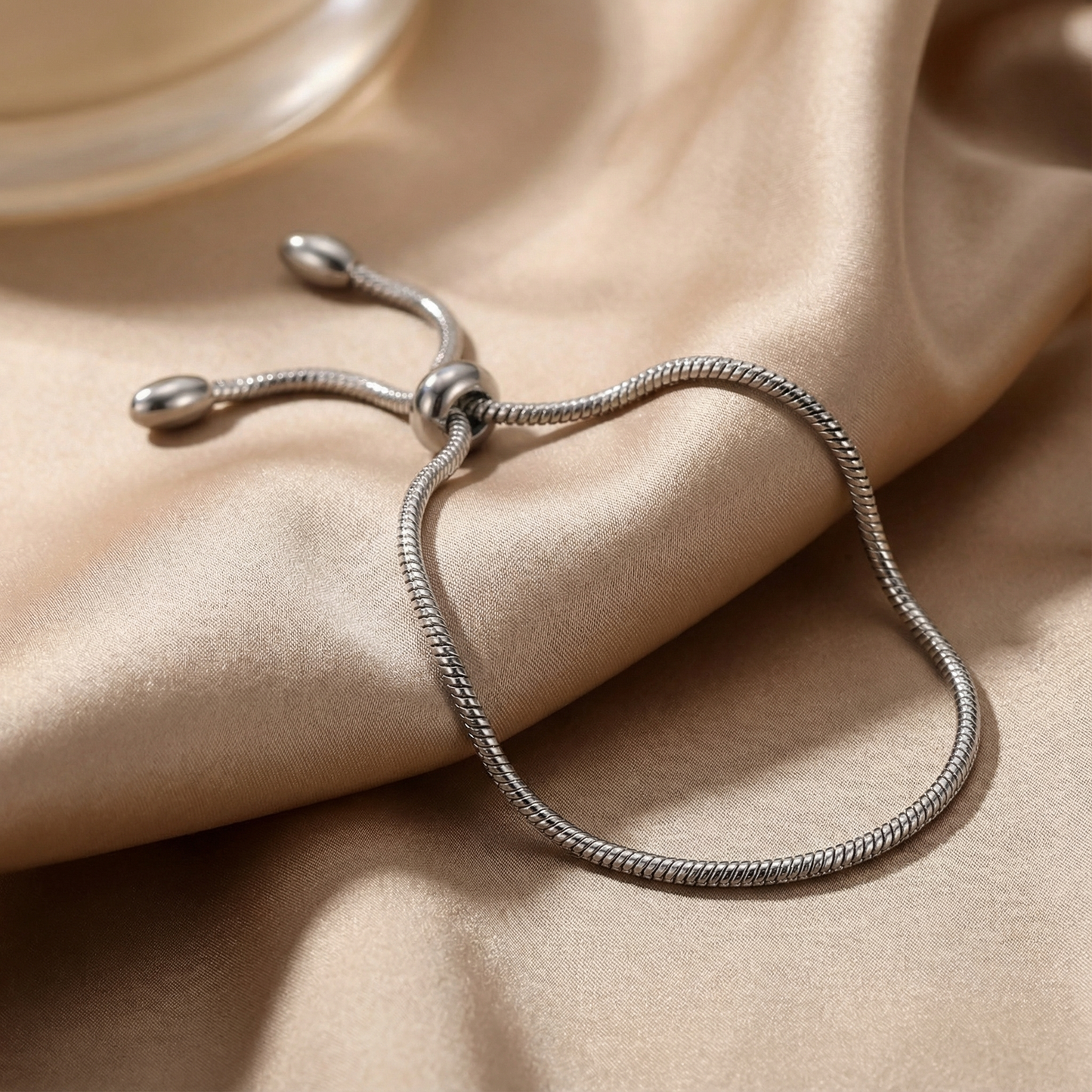 Adjustable Snake Chain Bracelet | Gold & Silver Polished Finish | Sliding Closure | Timeless Women’s Jewelry