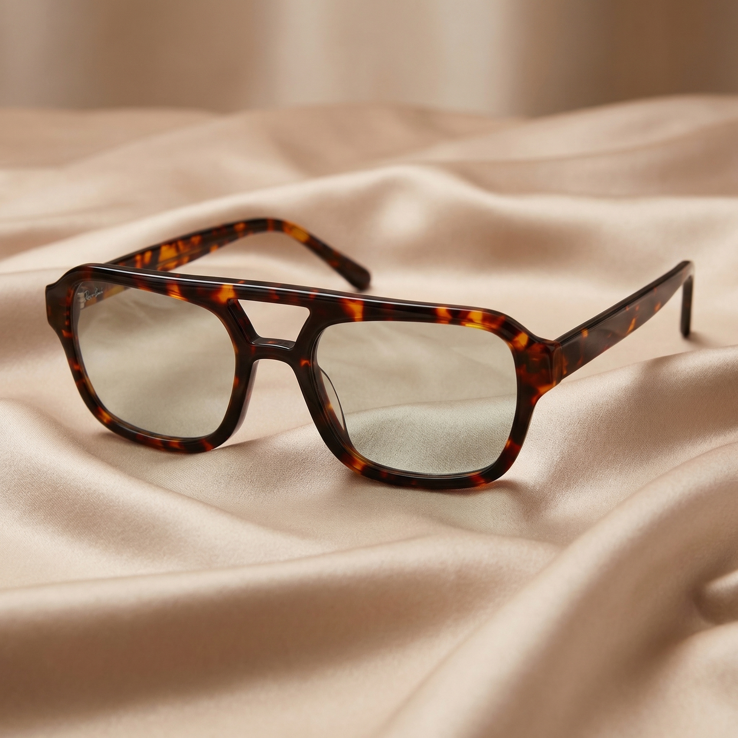 Luxury Vintage Tortoiseshell Rectangular Sunglasses | Retro Designer Square Frame Shades