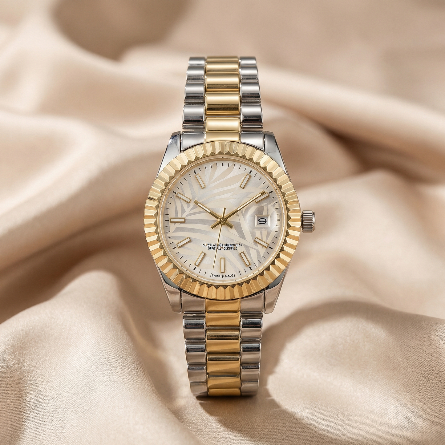Oval Bracelet Watch in Gold, Rose Gold & Two-Tone | Stainless Steel Watch with Date Display