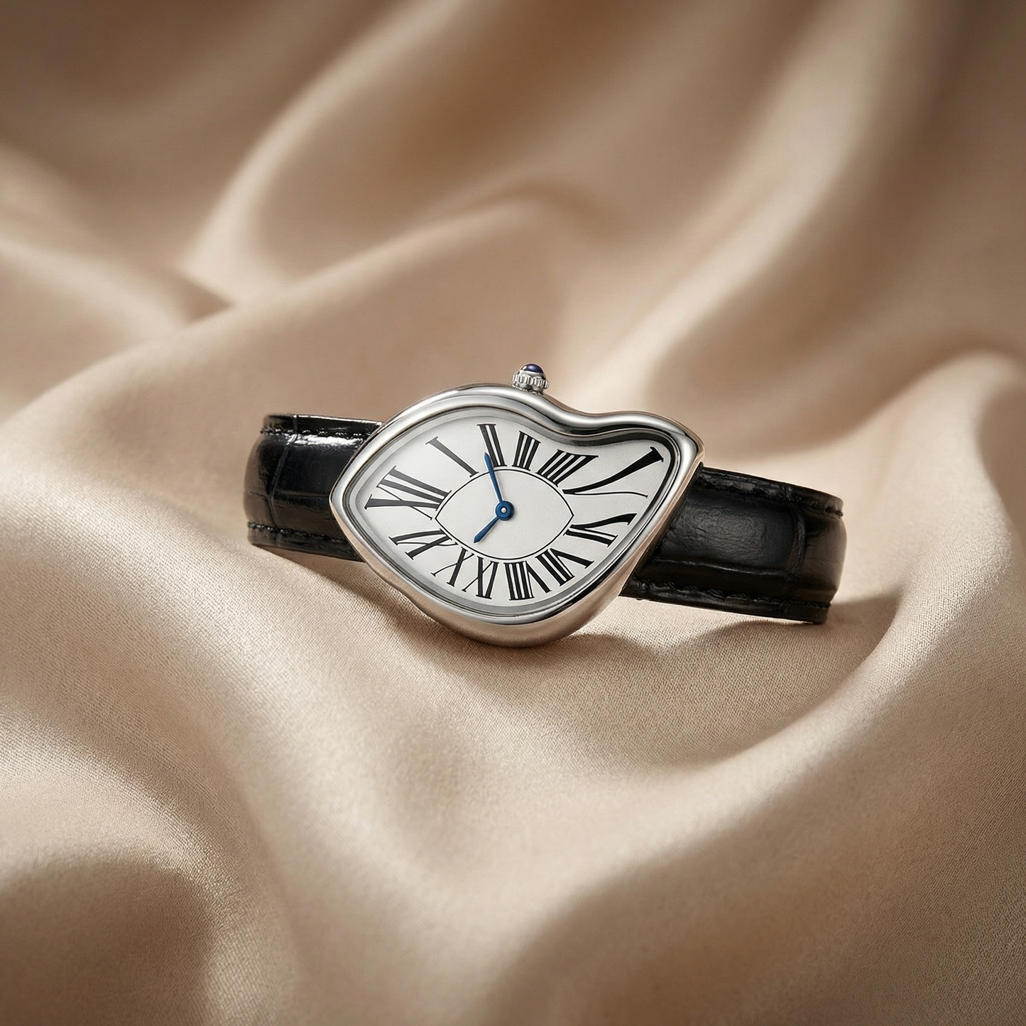 Elegant Women Asymmetric Watch | Gold & Silver Fashion Statement Timepiece