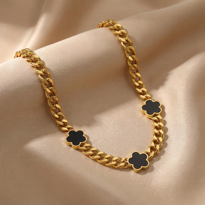 Clover Chain Necklace in Gold | Elegant Statement Design