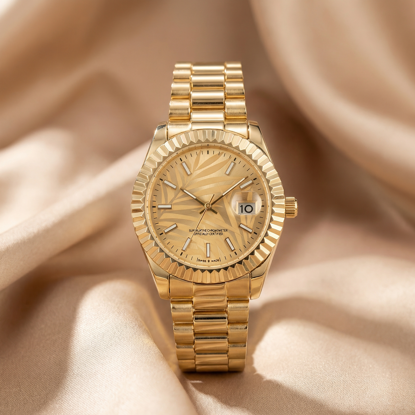 Oval Bracelet Watch in Gold, Rose Gold & Two-Tone | Stainless Steel Watch with Date Display