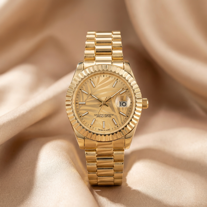 Oval Bracelet Watch in Gold, Rose Gold & Two-Tone | Stainless Steel Watch with Date Display