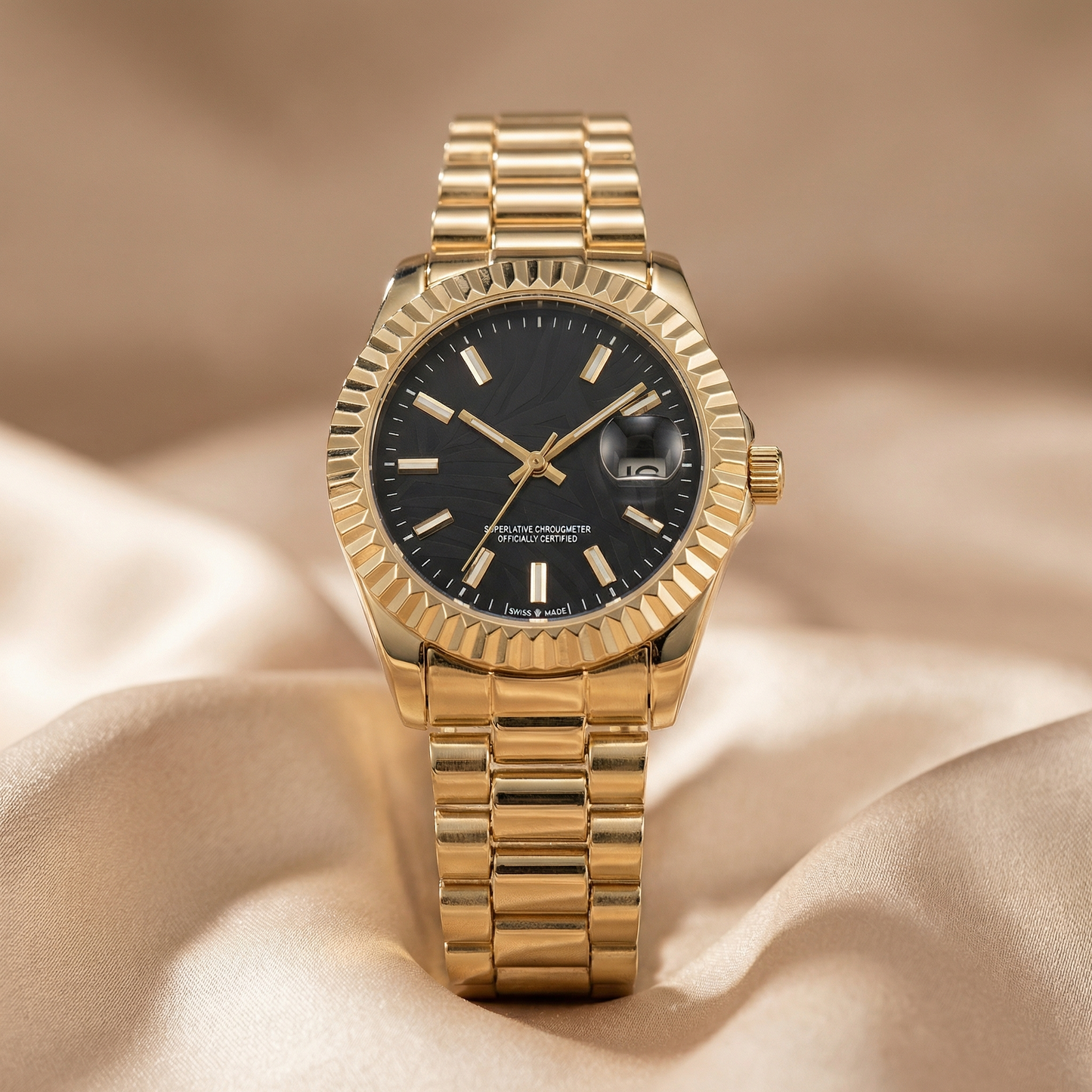 Oval Bracelet Watch in Gold, Rose Gold & Two-Tone | Stainless Steel Watch with Date Display