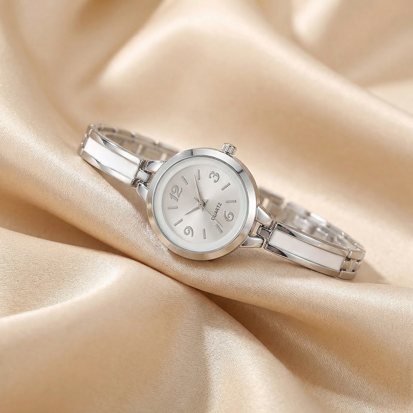 Luxury Minimalist Classic Bracelet Watch in Gold, Silver & Rose Gold | Elegant Slim Ladies Timepiece with Link Strap