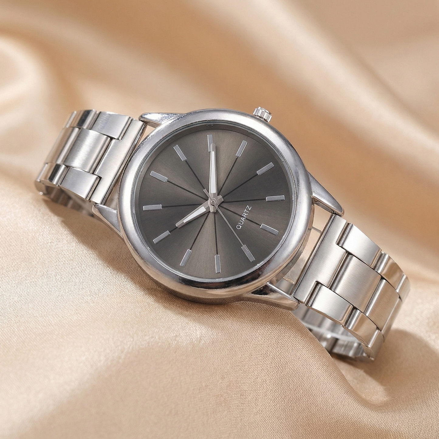 Gold Rose Gold Silver Classic Stainless Steel Watch for Women | Minimal Round Timepiece | Elegant Everyday Watch