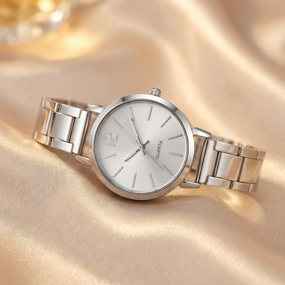 Rose Gold Silver Gold Stainless Steel Watch | Elegant Minimal Wristwear | Women’s Timeless Accessories