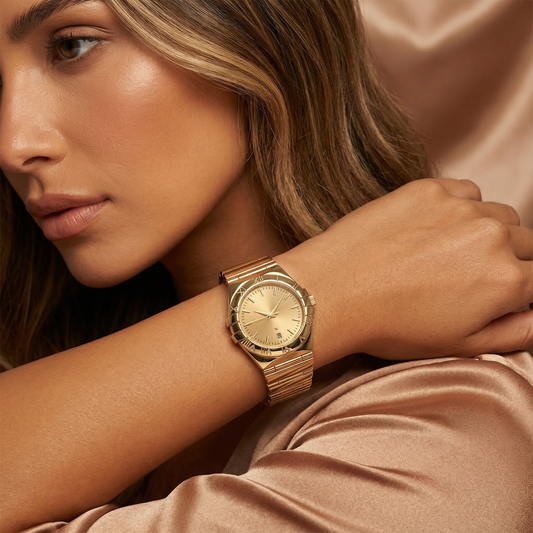 Silver, Gold, Rose Gold & Two Tone Stainless Steel Luxury Watch | Elegant Metal Bracelet Quartz Watch | Timeless Classic Statement Timepiece