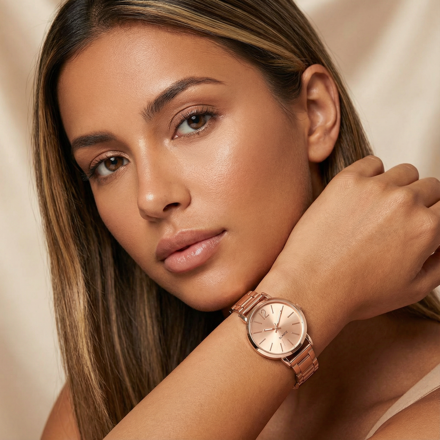 Rose Gold Silver Gold Stainless Steel Watch | Elegant Minimal Wristwear | Women’s Timeless Accessories