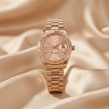 Oval Bracelet Watch in Gold, Rose Gold & Two-Tone | Stainless Steel Watch with Date Display