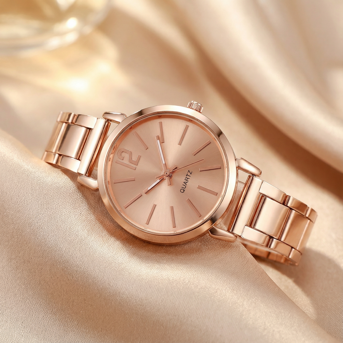 Rose Gold Silver Gold Stainless Steel Watch | Elegant Minimal Wristwear | Women’s Timeless Accessories