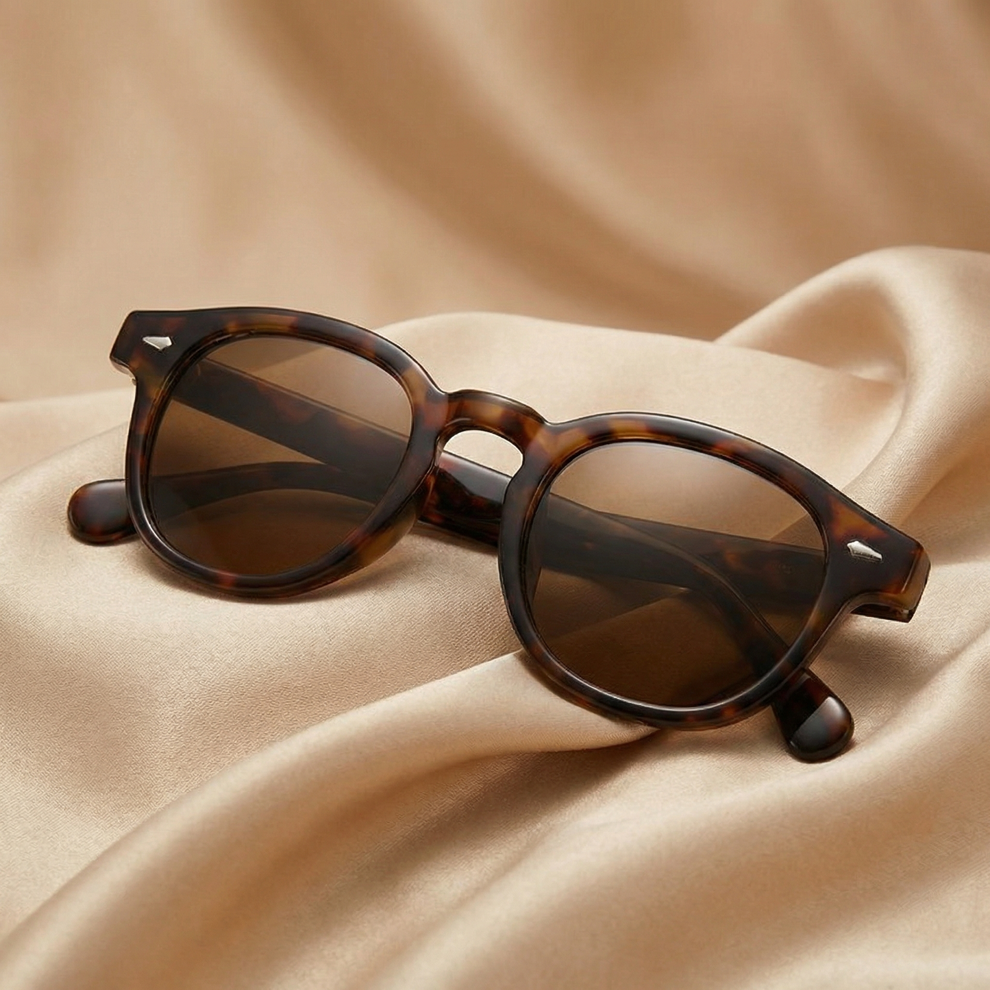 Classic Tortoise Round Sunglasses | Timeless Frame with Blue, Green or Brown Lenses