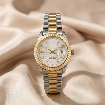 Oval Bracelet Watch in Gold, Rose Gold & Two-Tone | Stainless Steel Watch with Date Display